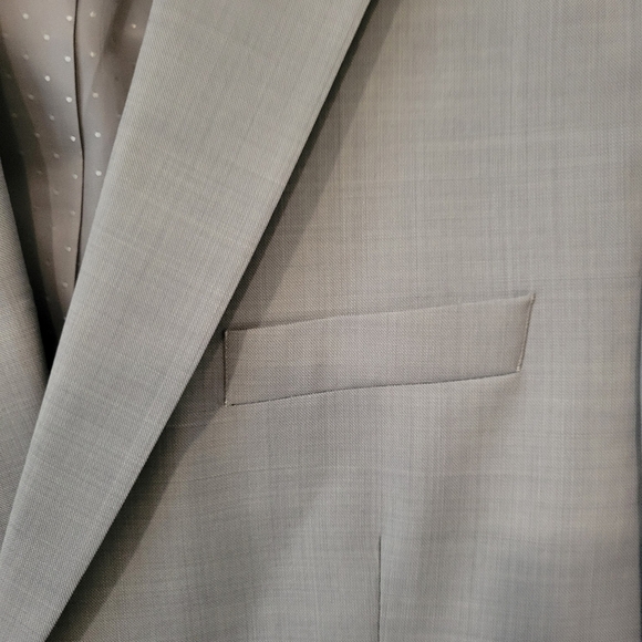 Michael Strahan Men's Gray Formal Business Wool-Blend Blazer Jacket. Size 48L - Picture 3 of 12